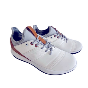 Golf Shoes Athalonz EnVe White/Tan US 8.5 Men's Spikeless Sole NIB